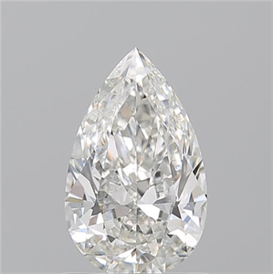 Picture of Natural Diamond 1.01 Carats, Pear with  Cut, H Color, SI1 Clarity and Certified by GIA