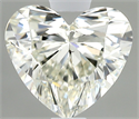 Natural Diamond 0.50 Carats, Heart with  Cut, I Color, SI1 Clarity and Certified by IGI