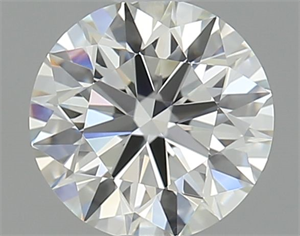Picture of Natural Diamond 0.74 Carats, Round with Excellent Cut, J Color, VS1 Clarity and Certified by GIA
