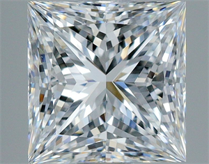 Foto Diamante Natural 1.01 quilates, Princesa , Color F, claridad SI1 y certificado GIA de
