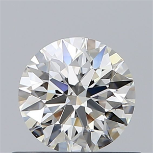 Picture of Natural Diamond 0.54 Carats, Round with Excellent Cut, I Color, VS2 Clarity and Certified by GIA