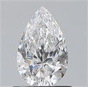 Natural Diamond 0.70 Carats, Pear with  Cut, D Color, VS1 Clarity and Certified by GIA