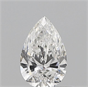 Natural Diamond 0.50 Carats, Pear with  Cut, E Color, VVS1 Clarity and Certified by GIA