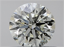 Natural Diamond 0.45 Carats, Round with Excellent Cut, J Color, SI1 Clarity and Certified by IGI