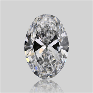 Picture of Natural Diamond 0.58 Carats, Oval with  Cut, D Color, VS2 Clarity and Certified by GIA