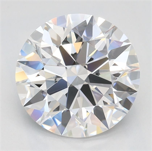 Picture of Lab Grown Diamond 2.07 Carats, Round with Ideal Cut, D Color, IF Clarity and Certified by IGI
