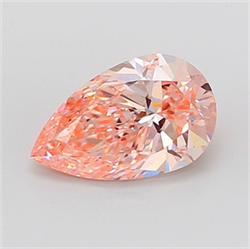 Picture of Lab Grown Diamond 3.03 Carats, Pear with  Cut, Fancy Intense Pink Color, VVS2 Clarity and Certified by IGI