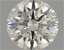 Natural Diamond 0.59 Carats, Round with Excellent Cut, L Color, VVS1 Clarity and Certified by GIA