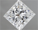 Natural Diamond 0.90 Carats, Princess with  Cut, G Color, VS2 Clarity and Certified by GIA