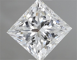 Picture of Natural Diamond 0.90 Carats, Princess with  Cut, G Color, VS2 Clarity and Certified by GIA