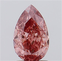 Picture of Lab Grown Diamond 1.60 Carats, Pear with  Cut, Fancy Vivid Pink Color, VS2 Clarity and Certified by IGI