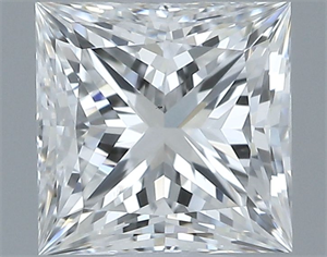 Foto Diamante Natural 0.54 quilates, Princesa , Color F, claridad SI1 y certificado GIA de