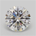 Lab Grown Diamond 1.08 Carats, Round with Ideal Cut, D Color, VVS2 Clarity and Certified by IGI