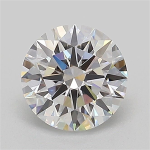 Picture of Lab Grown Diamond 1.08 Carats, Round with Ideal Cut, D Color, VVS2 Clarity and Certified by IGI