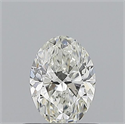 Natural Diamond 0.60 Carats, Oval with  Cut, I Color, VS1 Clarity and Certified by GIA