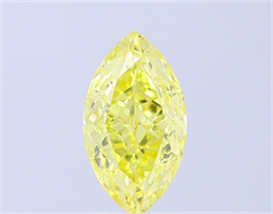 Picture of Lab Grown Diamond 2.03 Carats, Marquise with  Cut, Fancy Vivid Yellow Color, VS1 Clarity and Certified by IGI