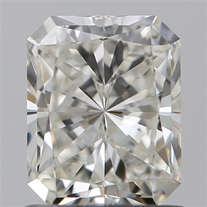 Picture of Natural Diamond 1.04 Carats, Radiant with  Cut, I Color, VVS2 Clarity and Certified by IGI