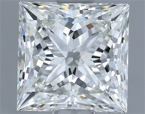 Picture of Natural Diamond 1.51 Carats, Princess with  Cut, H Color, VVS2 Clarity and Certified by IGI