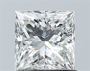 Foto Diamante Natural 0.90 quilates, Princesa , Color G, claridad IF y certificado GIA de