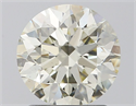 Natural Diamond 1.52 Carats, Round with Excellent Cut, K Color, VS2 Clarity and Certified by IGI