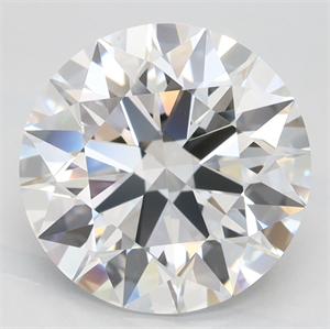Picture of Lab Grown Diamond 3.31 Carats, Round with Excellent Cut, D Color, VVS1 Clarity and Certified by GIA