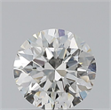 Natural Diamond 0.70 Carats, Round with Excellent Cut, H Color, SI1 Clarity and Certified by GIA