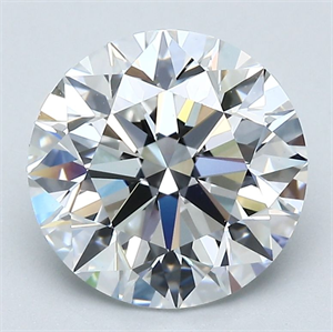 Picture of Natural Diamond 3.02 Carats, Round with Excellent Cut, E Color, VS1 Clarity and Certified by GIA