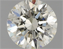 Natural Diamond 0.70 Carats, Round with Excellent Cut, K Color, SI1 Clarity and Certified by GIA