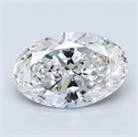 Diamante Natural 1.06 quilates, Ovalado , Color F, claridad VS1 y certificado GIA