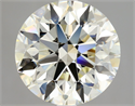 Natural Diamond 3.00 Carats, Round with Excellent Cut, M Color, VVS2 Clarity and Certified by GIA