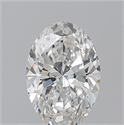 Natural Diamond 0.70 Carats, Oval with  Cut, E Color, VVS2 Clarity and Certified by GIA