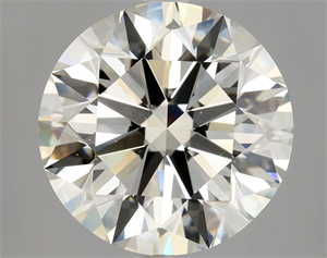 Picture of Natural Diamond 5.01 Carats, Round with Excellent Cut, J Color, VS2 Clarity and Certified by GIA