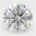 Lab Grown Diamond 2.38 Carats, Round with Excellent Cut, D Color, VVS1 Clarity and Certified by GIA