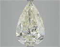 Natural Diamond 4.02 Carats, Pear with  Cut, K Color, VS1 Clarity and Certified by HRD