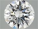 Lab Grown Diamond 3.02 Carats, Round with Ideal Cut, E Color, VS2 Clarity and Certified by IGI