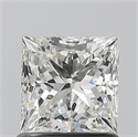 Natural Diamond 1.00 Carats, Princess with  Cut, G Color, VS1 Clarity and Certified by GIA