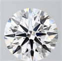 Lab Grown Diamond 3.50 Carats, Round with Ideal Cut, D Color, VVS2 Clarity and Certified by IGI