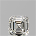 Natural Diamond 0.91 Carats, Asscher with  Cut, J Color, VVS2 Clarity and Certified by GIA