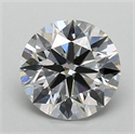 Lab Grown Diamond 1.08 Carats, Round with Ideal Cut, G Color, VVS2 Clarity and Certified by IGI