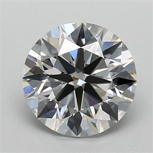 Picture of Lab Grown Diamond 1.08 Carats, Round with Ideal Cut, G Color, VVS2 Clarity and Certified by IGI