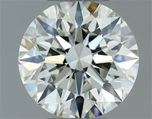 Picture of Natural Diamond 0.55 Carats, Round with Excellent Cut, J Color, VVS1 Clarity and Certified by IGI
