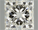 Natural Diamond 1.01 Carats, Princess with  Cut, J Color, VS1 Clarity and Certified by GIA