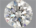 Natural Diamond 1.01 Carats, Round with Excellent Cut, H Color, SI1 Clarity and Certified by GIA