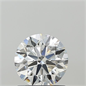 Lab Grown Diamond 1.03 Carats, Round with Ideal Cut, F Color, VVS2 Clarity and Certified by IGI