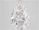 Natural Diamond 3.28 Carats, Pear with  Cut, E Color, FL Clarity and Certified by GIA