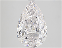 Natural Diamond 3.28 Carats, Pear with  Cut, E Color, FL Clarity and Certified by GIA