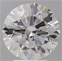 Lab Grown Diamond 3.58 Carats, Round with Ideal Cut, D Color, VVS2 Clarity and Certified by IGI