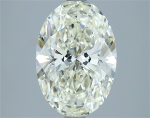 Foto Diamante Natural 3.01 quilates, Ovalado , Color J, claridad VVS2 y certificado IGI de