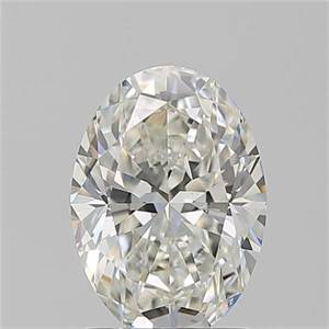 Picture of Natural Diamond 1.50 Carats, Oval with  Cut, J Color, SI1 Clarity and Certified by GIA