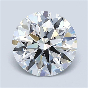 Foto Diamante Natural 1.54 quilates, Redondo , Color E, claridad VS2 y certificado GIA de